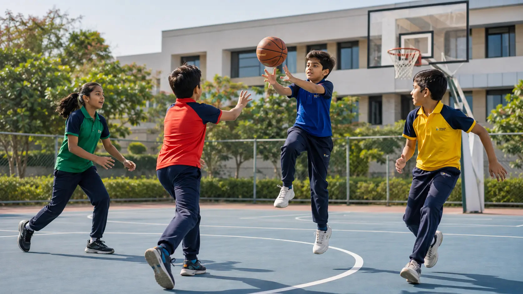On the court