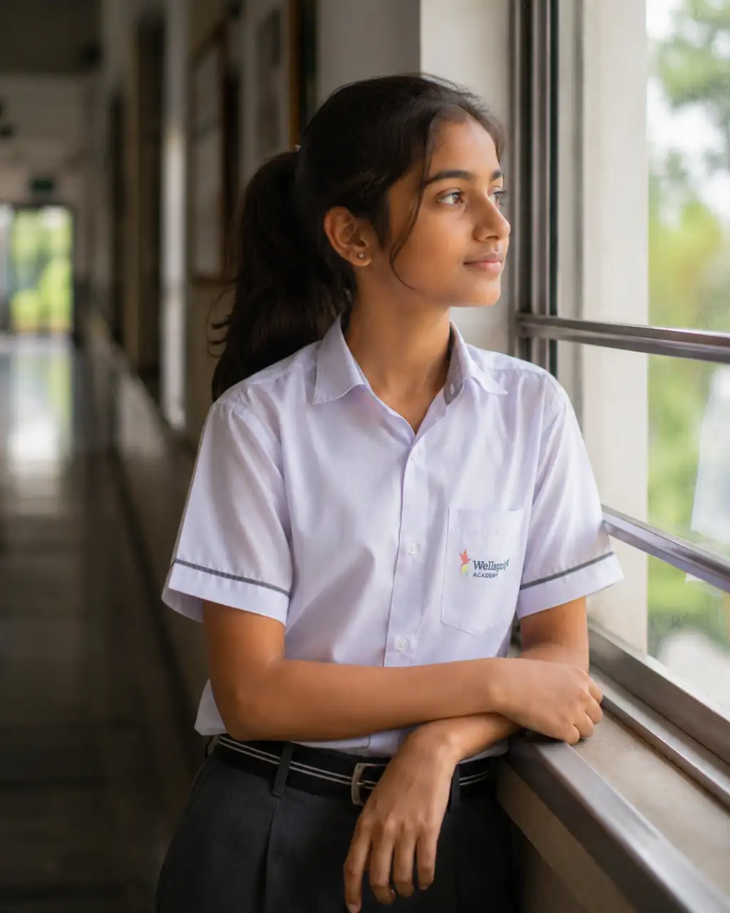The Wellsprings campus on a school morning